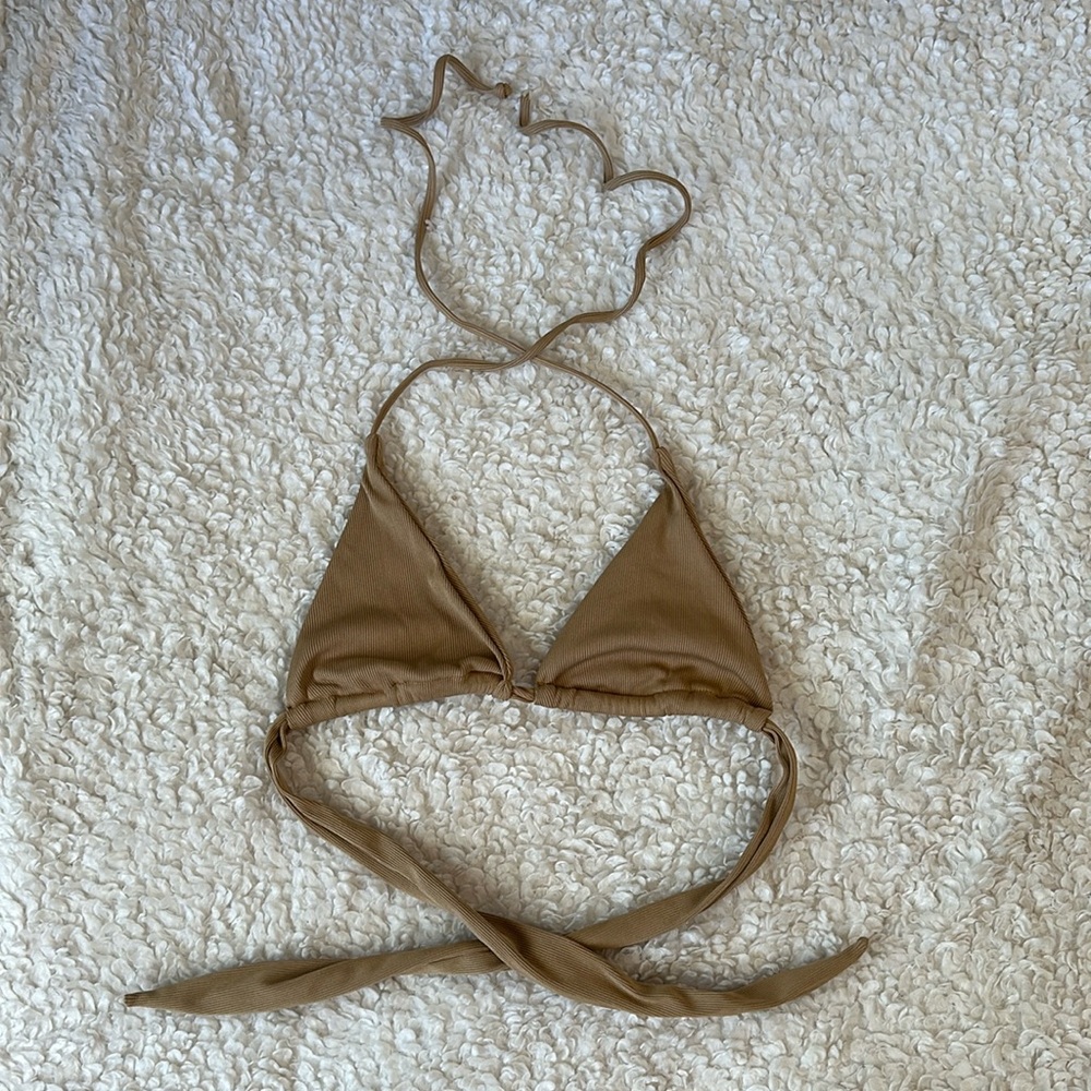 Tan bikini top
